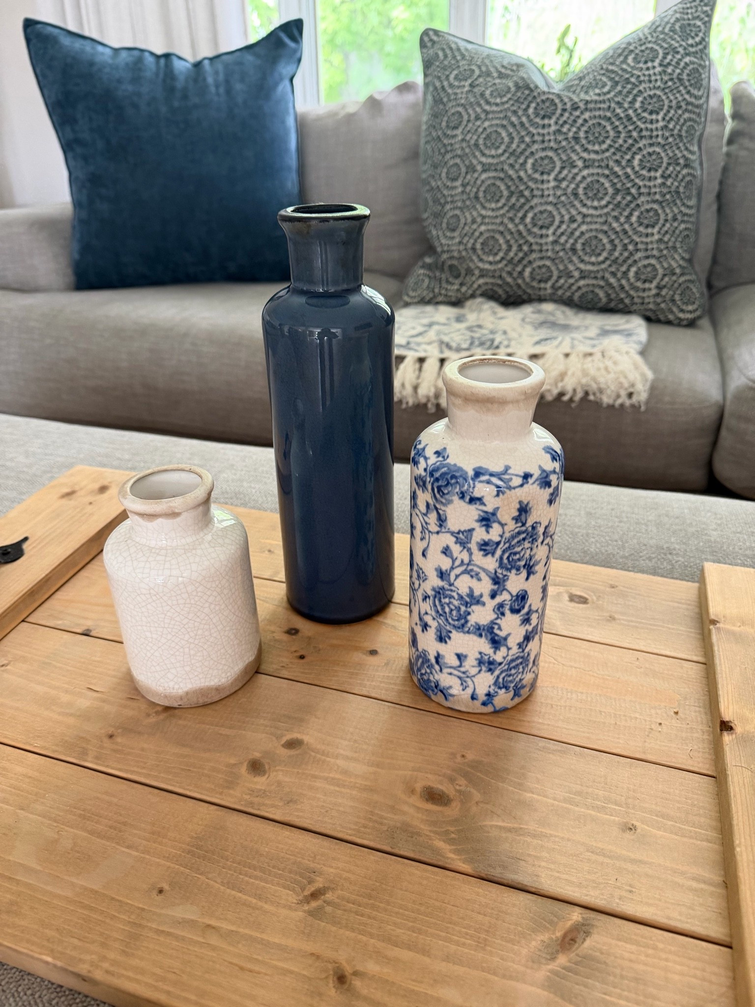 Never ever thought I’d consider bringing back navy decor but how nicely does it blend with this classy blue floral print?!? DEF snatching another in this style but in green to match my bedroom & office! Spamming my favorite blue and floral everything from household to clothes! #summerfinds 
#homedecor #navydecor #floralprint #amazonfinds

#LTKdayinmylife #LTKHome #LTKSaleAlert