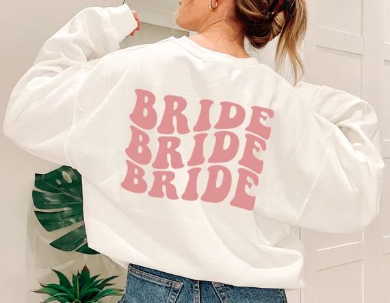 Bachelorette Party Favor Sweatshirt Here Comes the Bride - Etsy | Etsy (US)