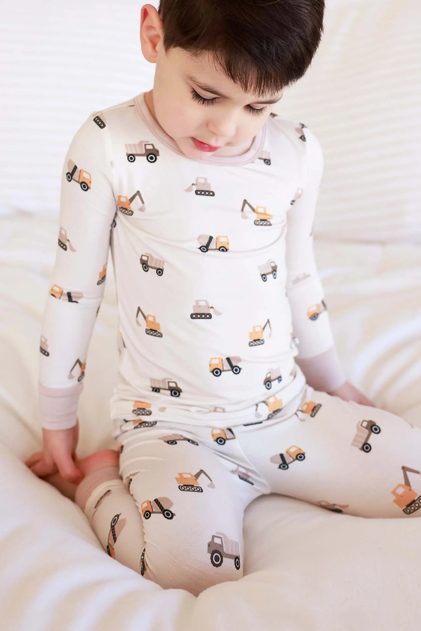 Two Piece Pajama Set | Little Builder | Caden Lane