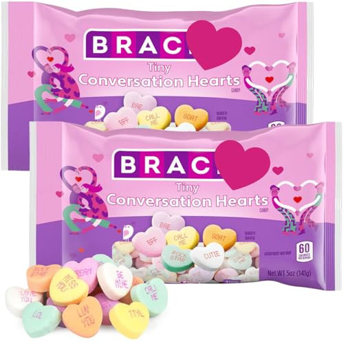 Tiny Conversation Hearts Candy, 2 Packs of Valentine’s Day Candy Bulk 5oz Each, Mini Heart Candies for Parties, Candy Buffets, Events and Special Moments, Ideal for Sharing, Gifting and Spreading Love | Amazon (US)