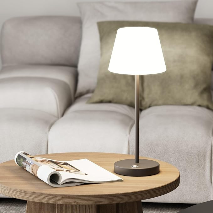 Ralbay Cordless Table Lamp, Rechargeable LED Table Lamp, Black Outdoor IP54 Waterproof 6000mAh Ba... | Amazon (US)