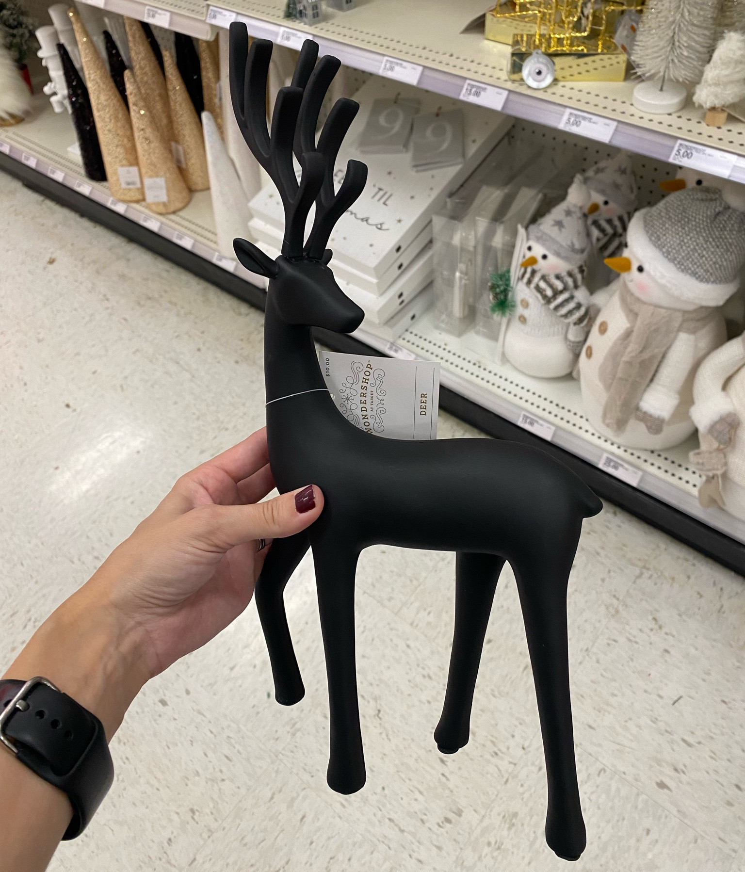 $10 black deer Christmas decor! Target Christmas decor! Deer table top decor for Christmas! 

#LTKHolidaySale #LTKHoliday #LTKSeasonal