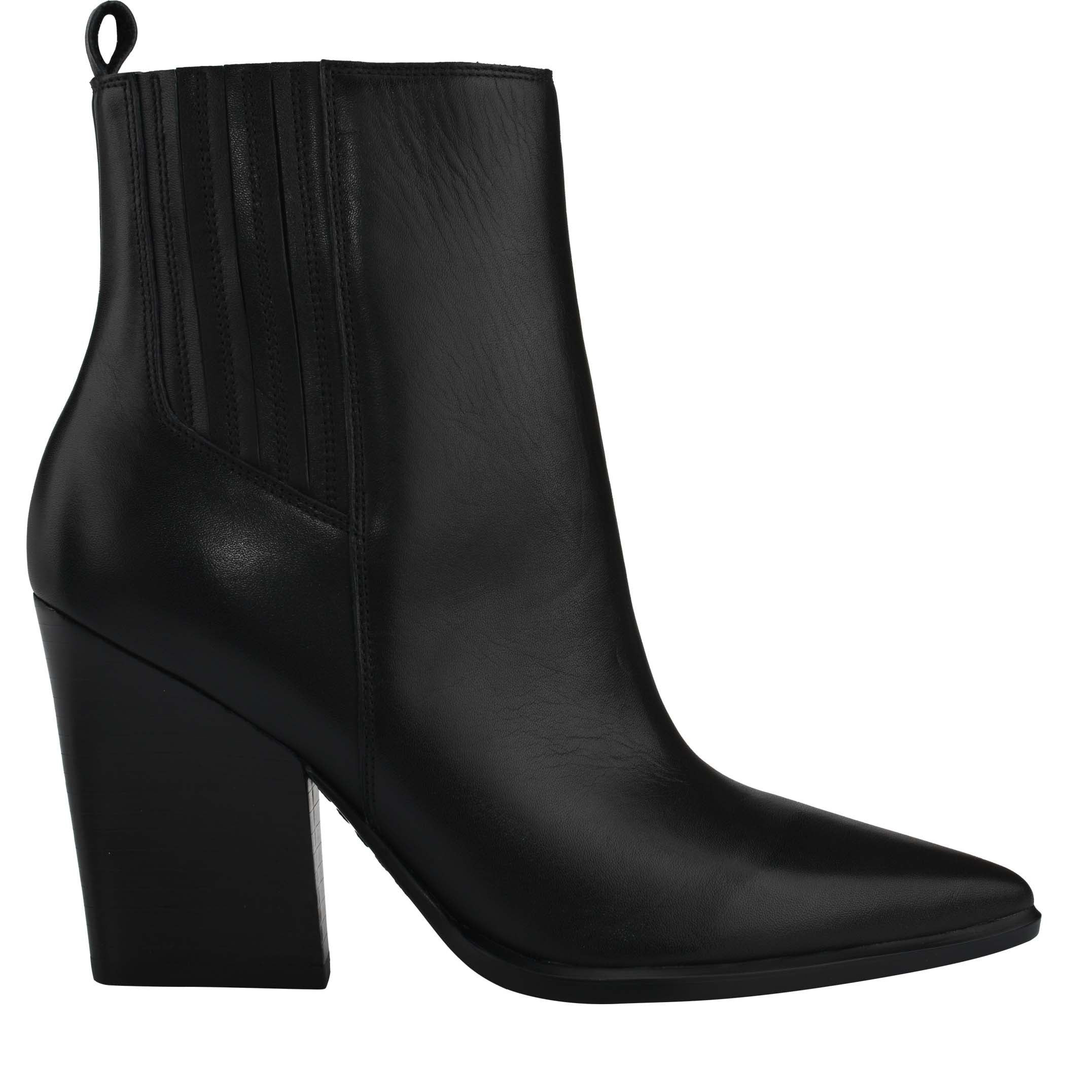 Mariel Heeled Western Bootie 5 / M / Black Leather | Rockport (US)