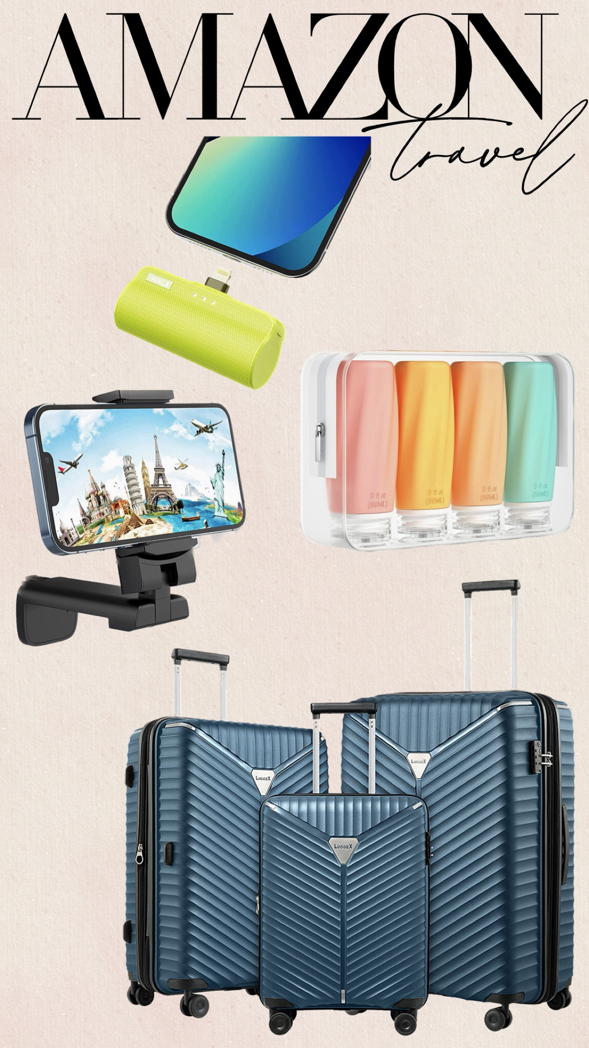 Travel Essentials for long trips 
Luggage
IWalk
Phone accessories 
Bags and Storage for Toiletries 
Harry Potter Luggage ID tags


#LTKtravel #LTKsalealert #LTKU