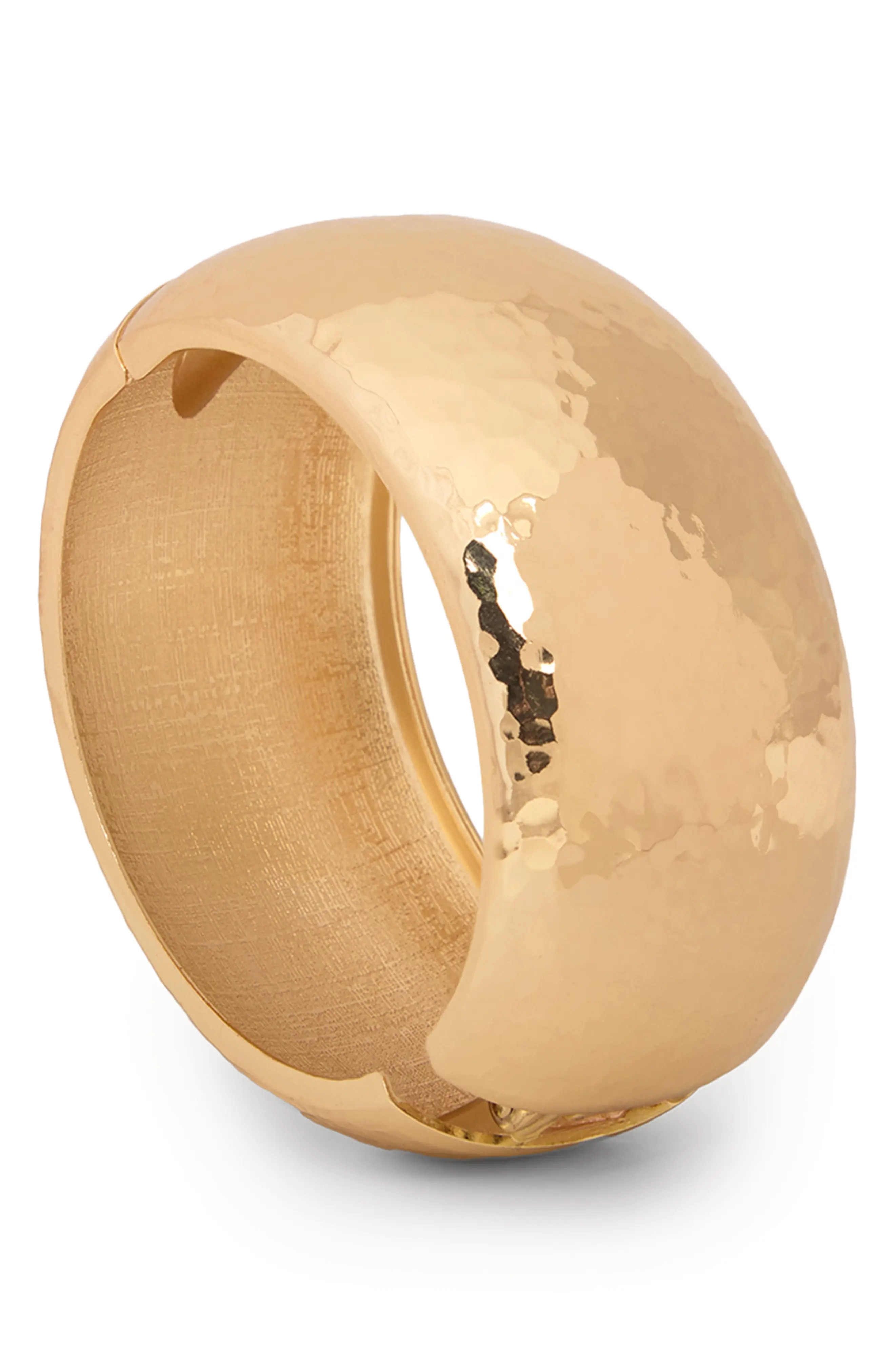 Hammered Metal Hinged Cuff Bracelet (Women) | Nordstromrack | Nordstrom Rack