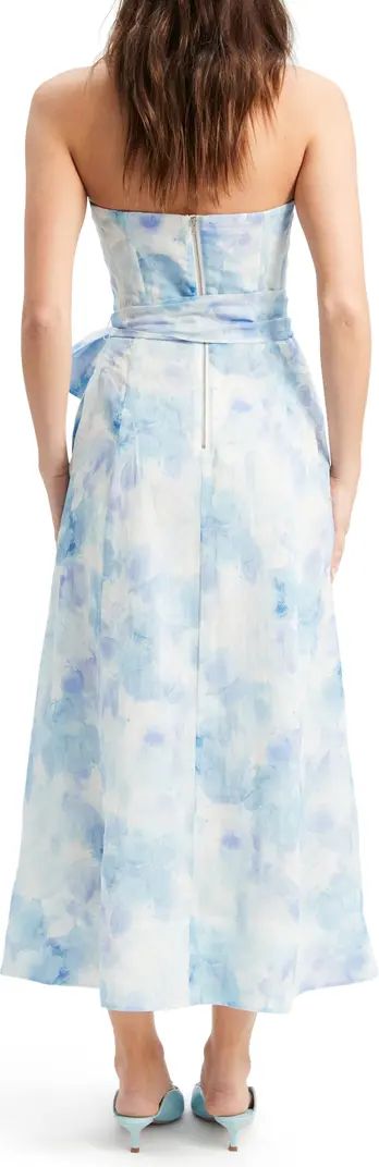 Vibrant Tie Dye Strapless Corset Dress | Nordstrom