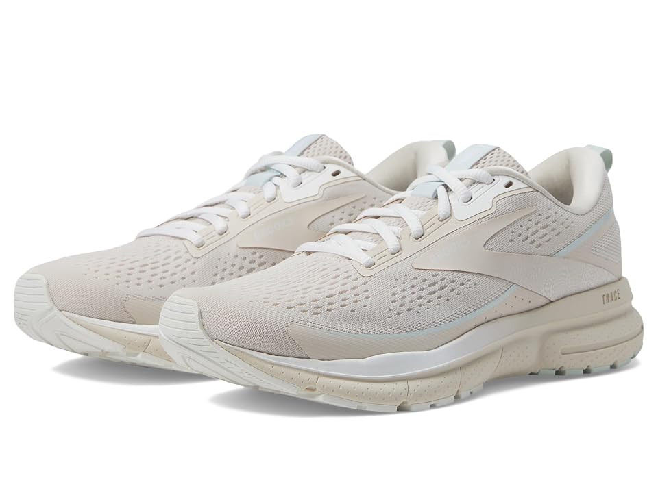 Brooks Trace 3 Women's Shoes Crystal Grey/Blue Glass/White : 11.5 B - Medium | Zappos