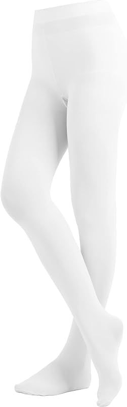 EMEM Apparel Women's Ladies Solid Colored Opaque Dance Ballet Costume Microfiber Footed Tights St... | Amazon (US)