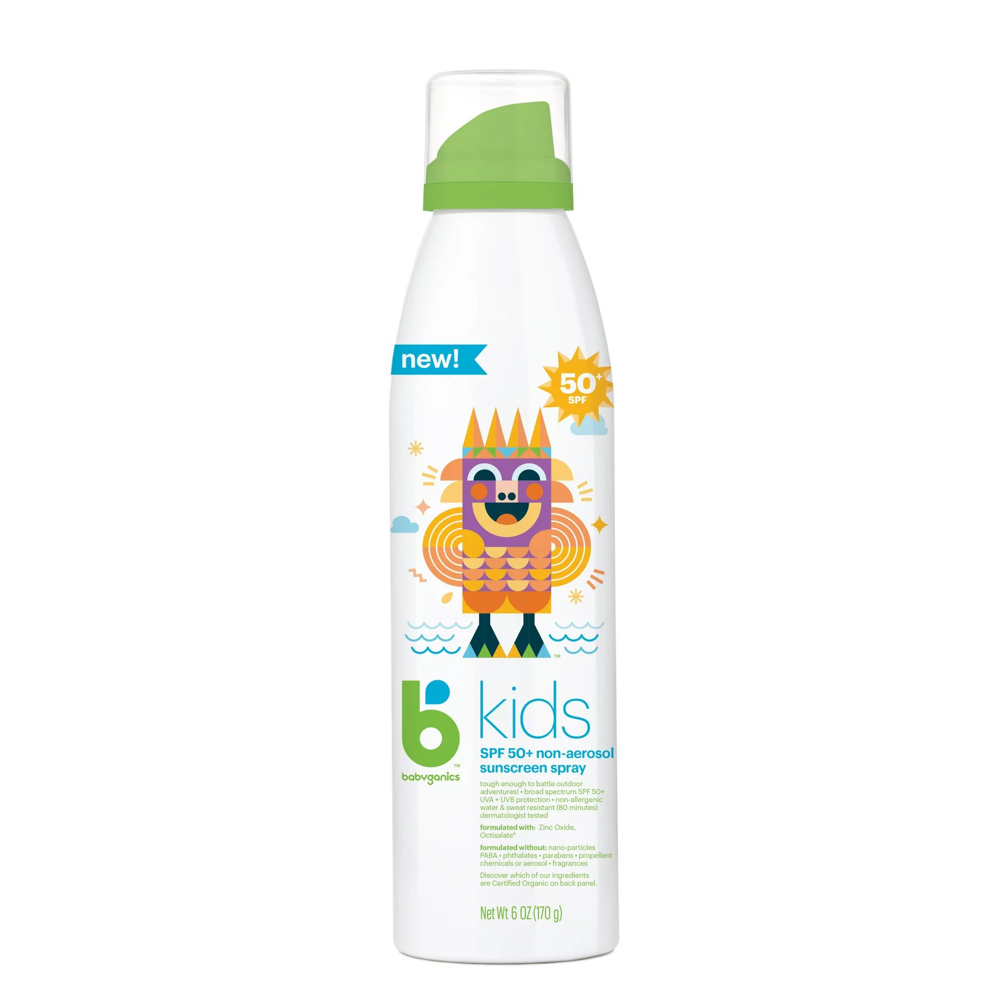babyganics bkids sunscreen continuous spray SPF 50 6oz totally tropical scent | Walmart (US)