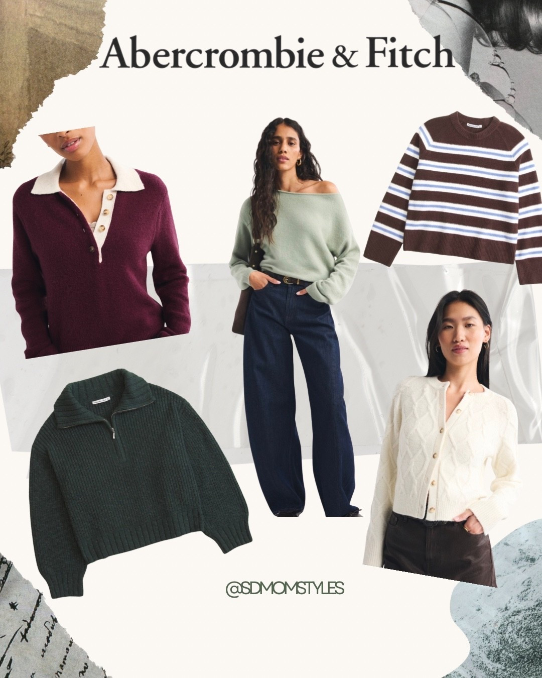 Sweaters @abercrombie 
30% off ends at midnight 

Fall fashion over 50