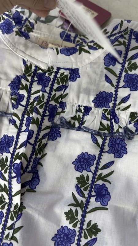Blue & white floral blouse 


#LTKover40