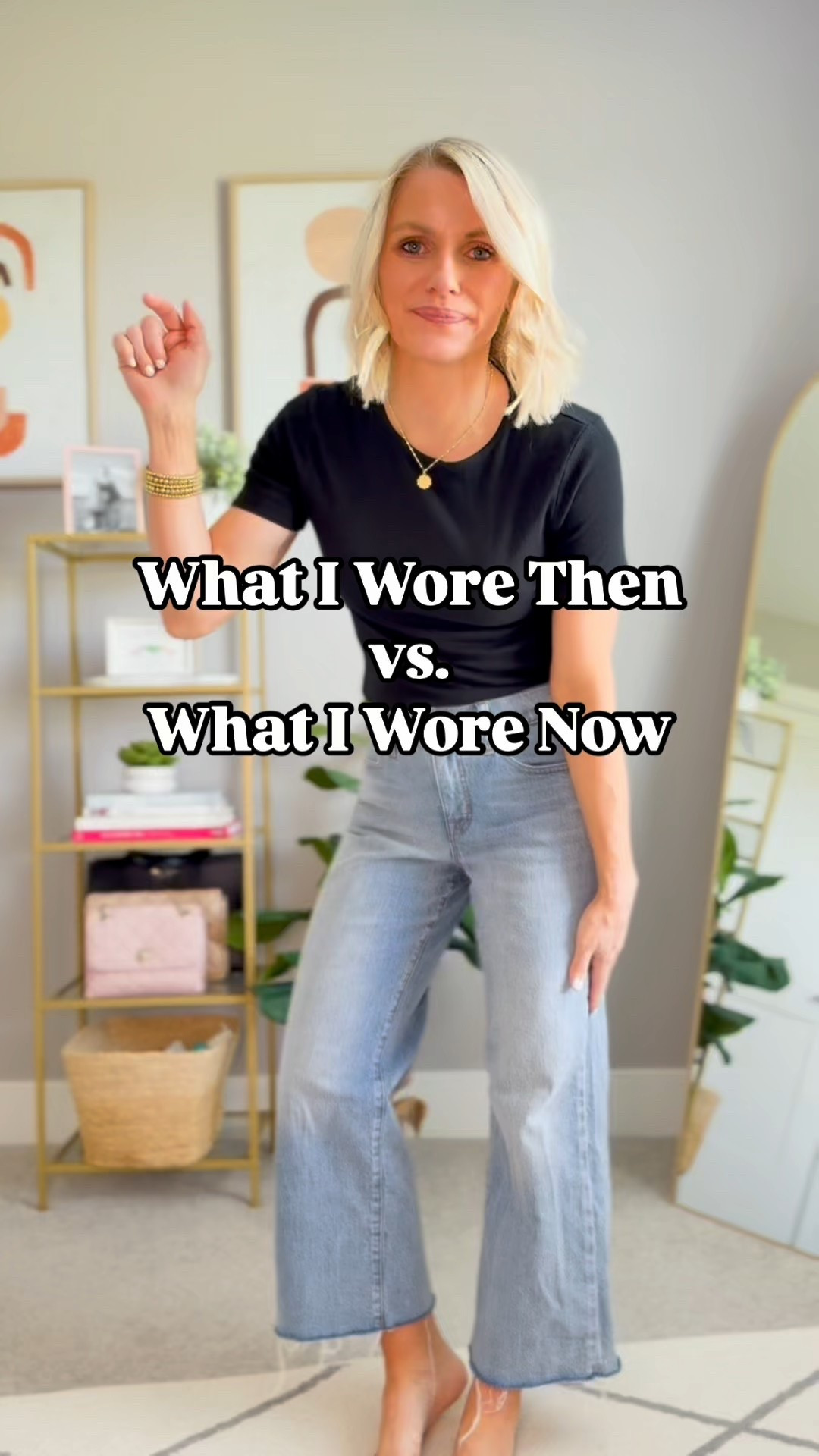 What I wore then vs. what I wore now! Jeans- 25/petite || white pants- xs/petite || cardigan- small 

#LTKStyleTip #LTKPetite #LTKOver40