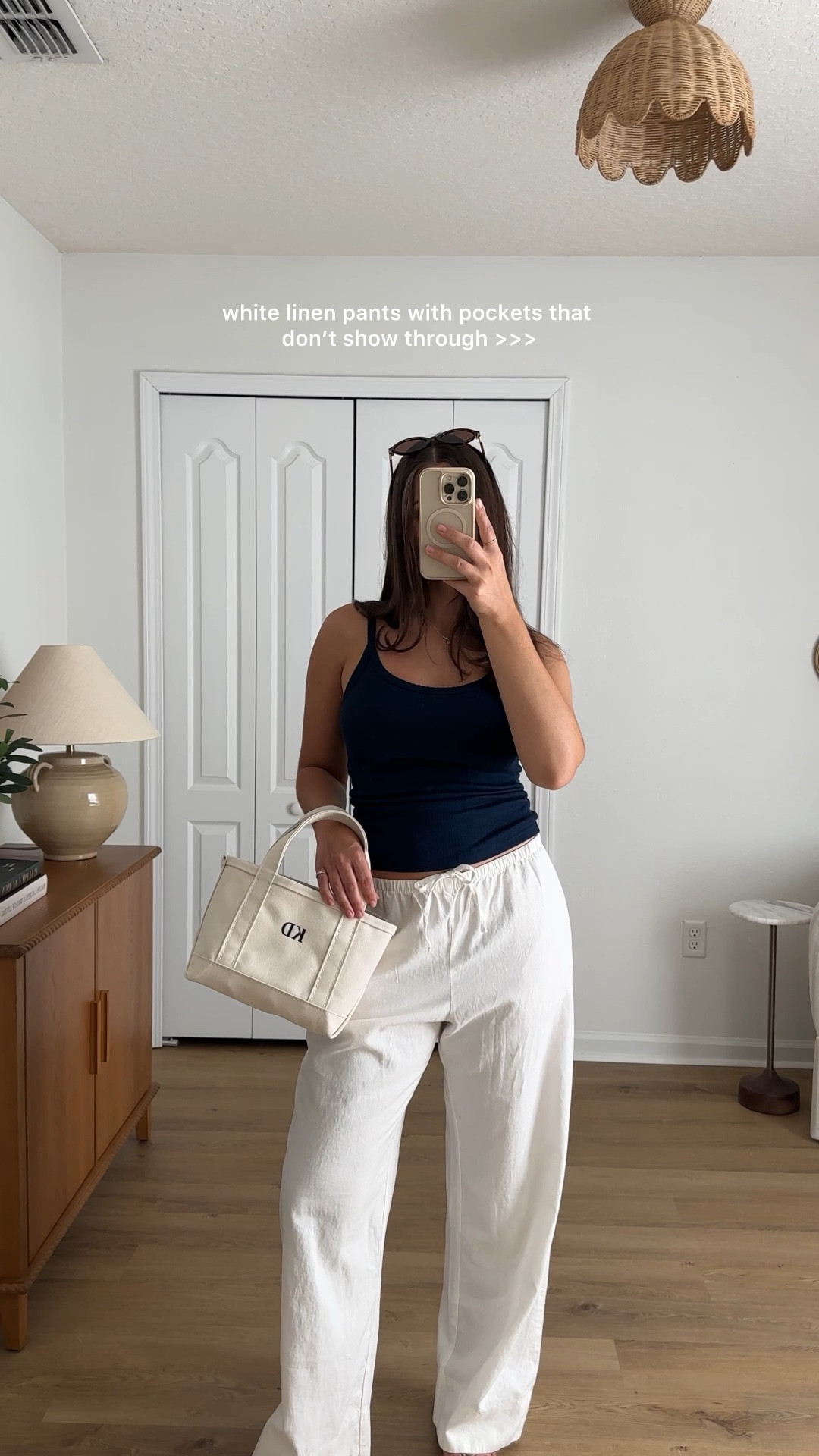 simple look for a few errands! finally found white linen pants that the pockets don’t show! Wearing size small tank & pants. Gap code: ADDON

#LTKSaleAlert #LTKgrwm #LTKootd