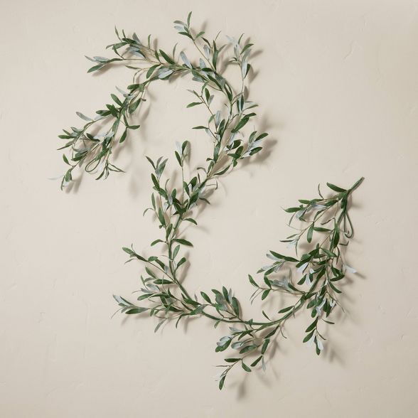 6' Faux Olive Leaf Plant Garland - Hearth & Hand™ with Magnolia | Target