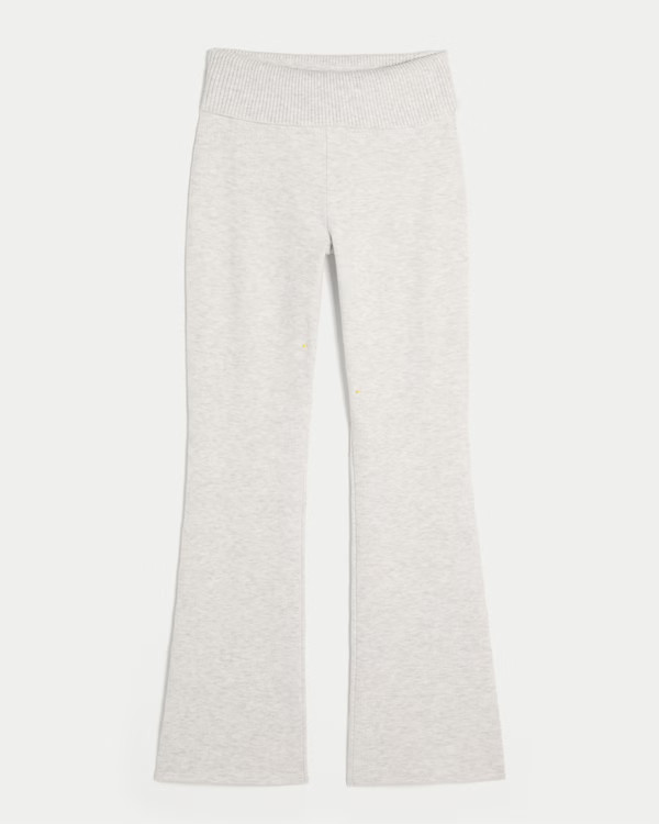 Women's Gilly Hicks Sweater-Knit Foldover Waist Boot Pants | Women's Bottoms | HollisterCo.com | Hollister (US)