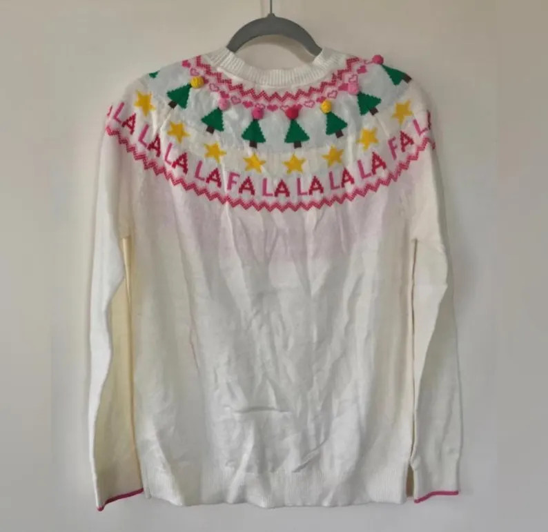 Boden Festive Fair Isle Jumper Ivory Christmas sweater M/L NWOT all item prices include US tariff... | Etsy (US)