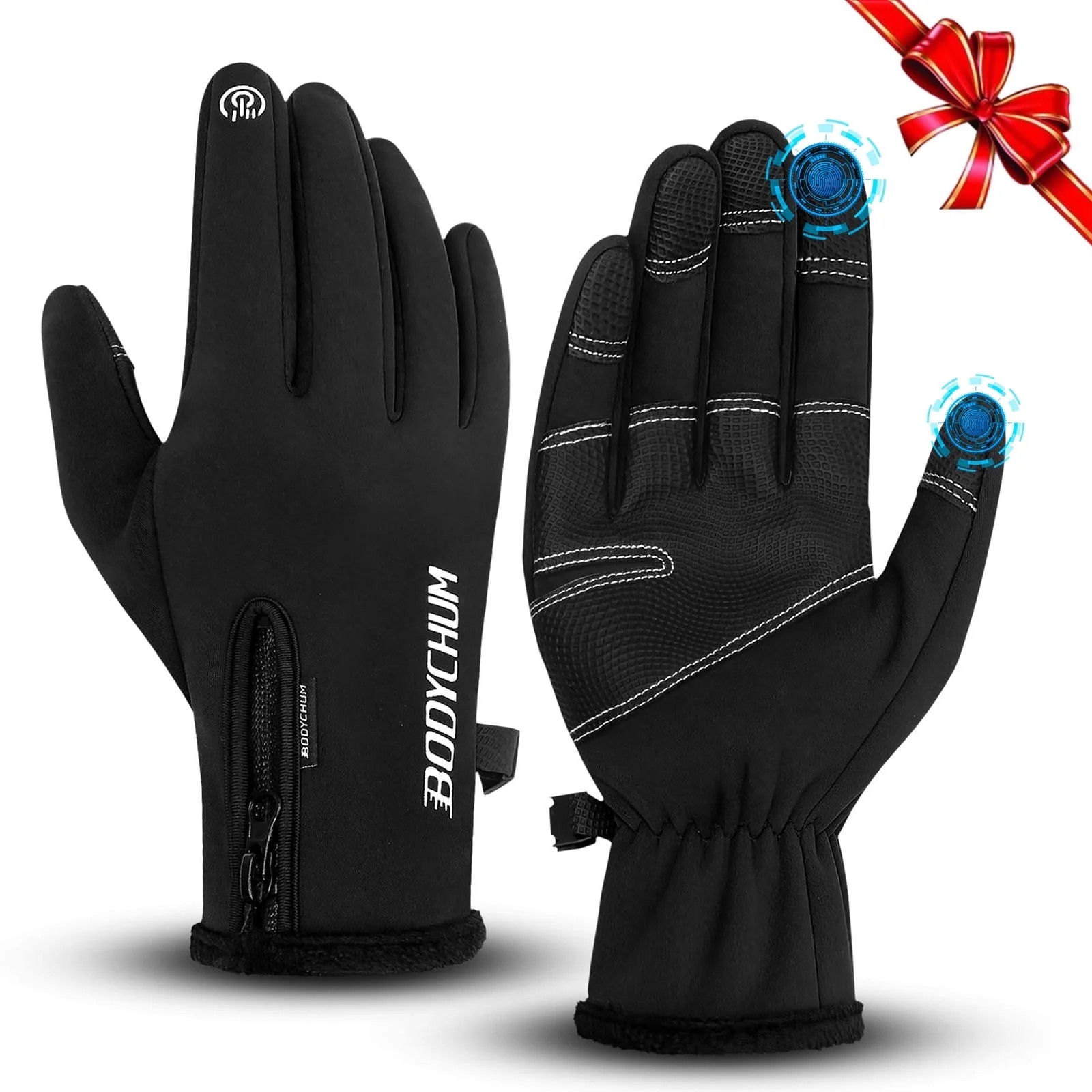 Aptoco Winter Sports Gloves Warm for Men Women Non-Slip Windproof Thermal Touch Screen Mittens, C... | Walmart (US)