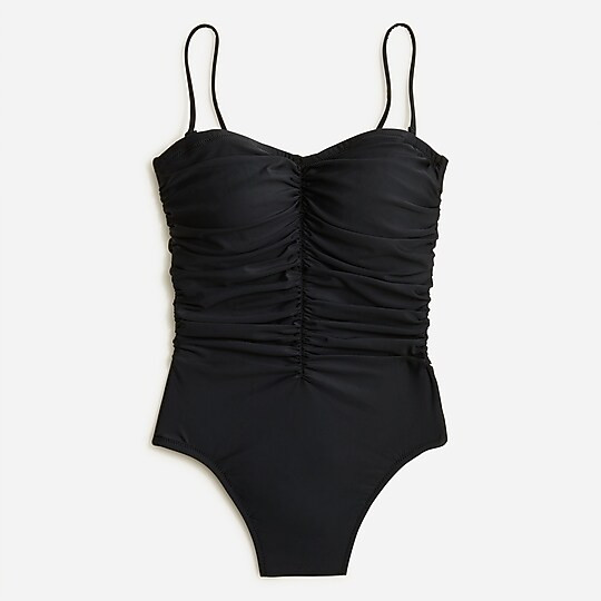 Ruched sweetheart one-piece | J. Crew US
