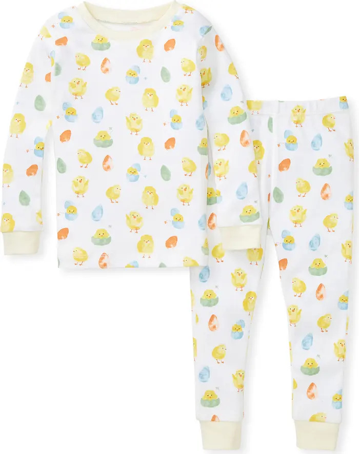 BURTS BEES BABY Spring Chicks Print Tee & Pants Pajama 2-Piece Set | Nordstromrack | Nordstrom Rack