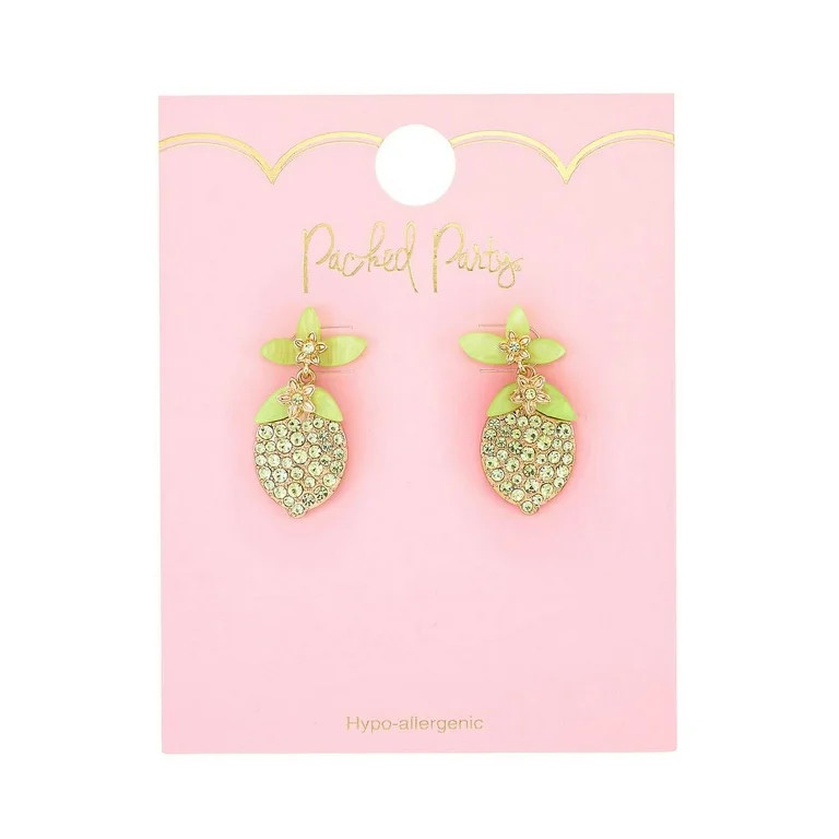 Packed Party Women's Goldtone Daily-Squeeze Lemon Earrings | Walmart (US)