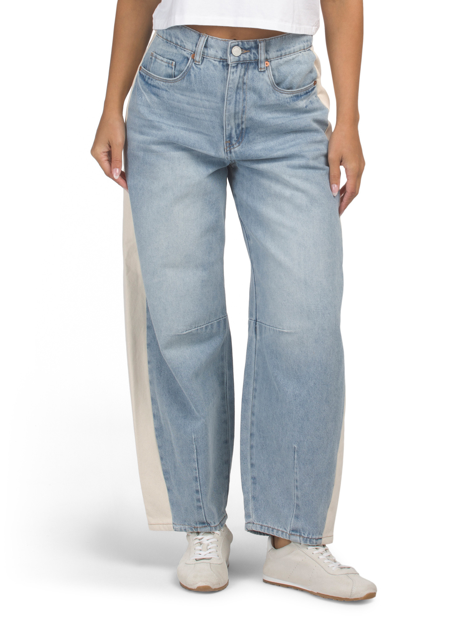 Color Block Barrel Leg Jeans | High Waisted | Marshalls | Marshalls
