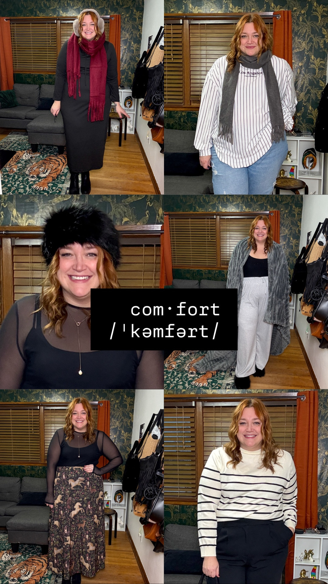 Word of the day: com·fort /ˈkəmfərt/
“a state of physical ease and well-being”

Plus size winter looks
 
✨ Code USWStarajanestyle679 to save