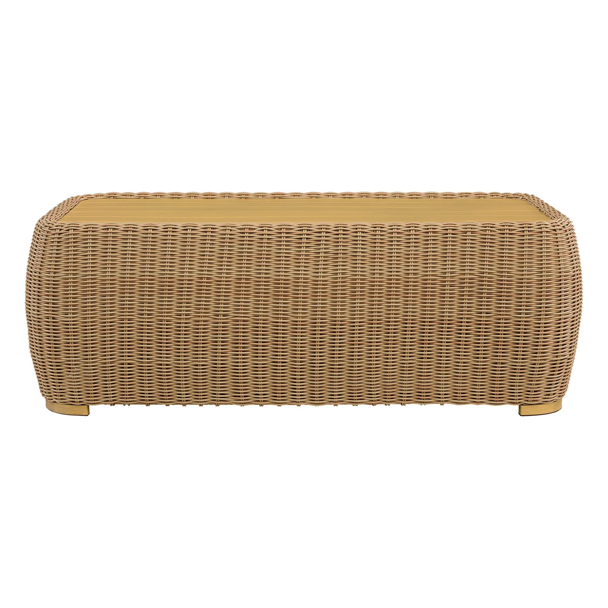 Rectangular Wicker Outdoor Coffee Table | Wayfair North America