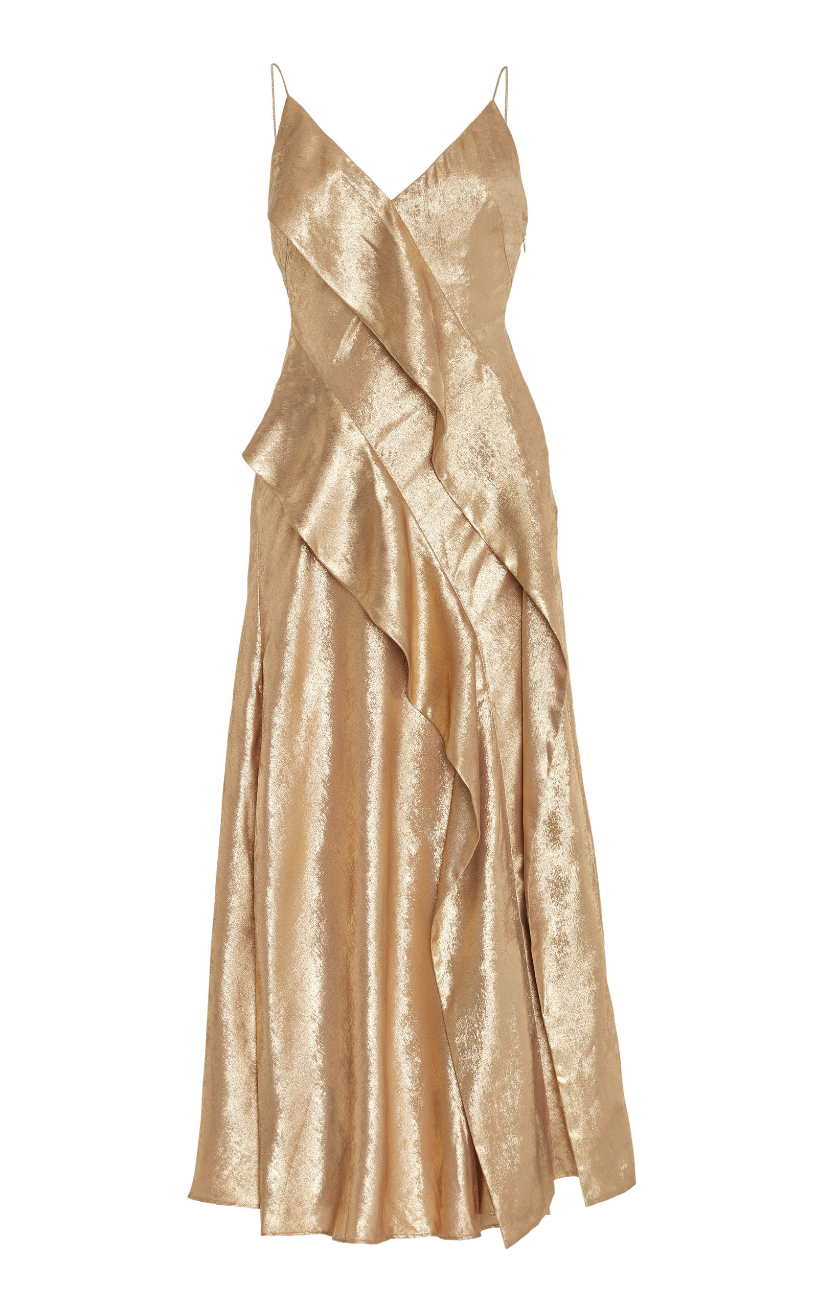 Queensbridge Gilded Chiffon Dress | Moda Operandi (Global)