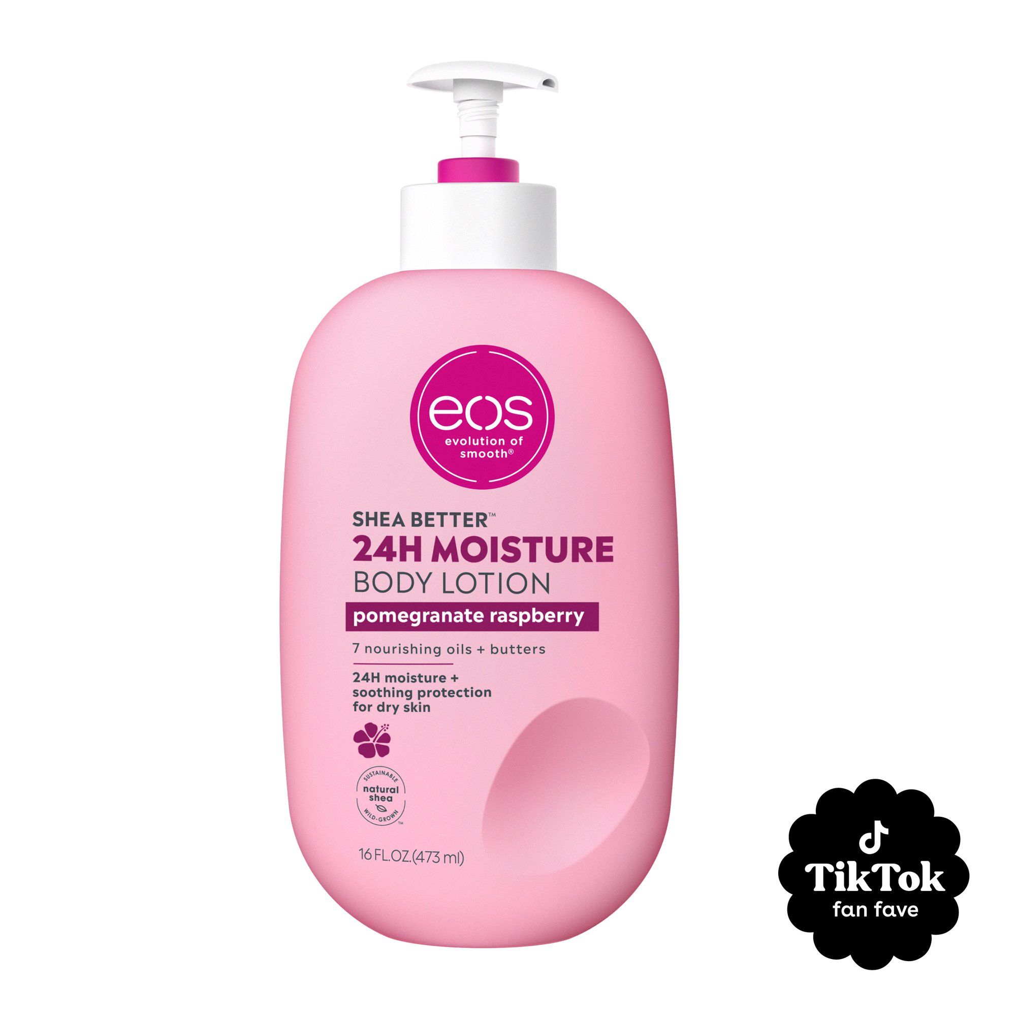 eos Shea Better Body Lotion - Pomegranate Raspberry | For Dry Skin | 16 oz - Walmart.com | Walmart (US)