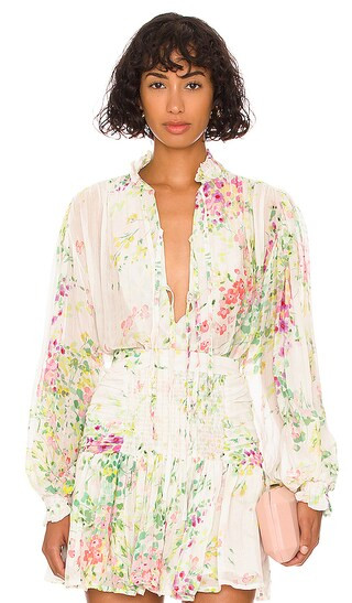 Bazooka Top in White Floral | Revolve Clothing (Global)