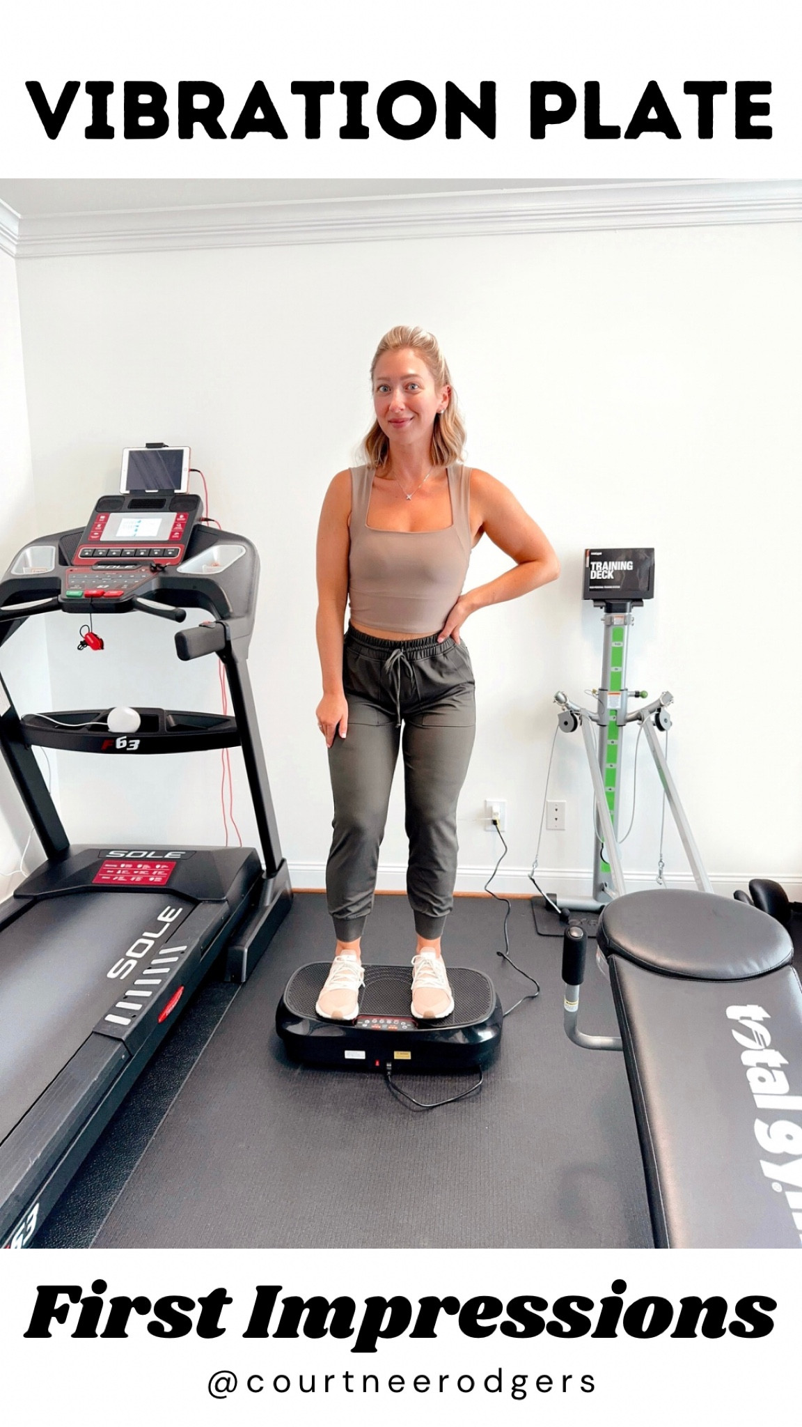 Meet my absolute favorite new piece of equipment that I will be using DAILY! 🙌🏻 I have heard amazing things about vibration plates and finally decided to order one! 💁🏼‍♀️ This is the same brand as my sauna blanket and they offer a LIFETIME WARRANTY!! If you’ve never heard of a vibration plate, it helps with: 
➡️➡️➡️➡️➡️➡️
•Detoxification
•Increase Bone Density
•Balance
•Lymphatic Drainage
•Posture
•Joint Maintenance
•Fat Loss
•Balance
•Cellulite Removal
•Muscle Growth

➡️I’ve only used this once (15 min) and I can confidently say just one use has made me feel absolutely incredible! 🙌🏻🤯 My body feels soooo calm and relaxed!!! 🙏🏻🙌🏻 

Workout, fitness, activewear, athleisure, Amazon, home gym 

#LTKFitness #LTKStyleTip #LTKHome