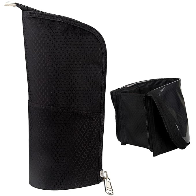 Makeup Brush Case Makeup Brush Holder Travel Professional Cosmetic Bag Artist Storage Bag Stand-u... | Amazon (US)