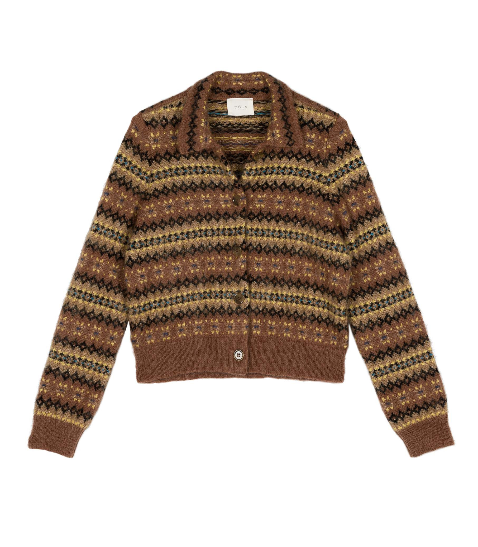Natia Cardigan - Galway Fair Isle | DÔEN | DOEN