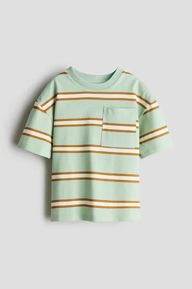 H & M - Motif-detail Cotton T-shirt - Green | H&M (US + CA)