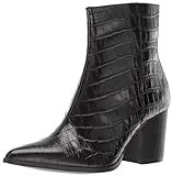 Jaggar Women's Grounded Animal Skin Chunky Heel Ankle Boot, Black, 35 Regular EU (4 US) | Amazon (US)