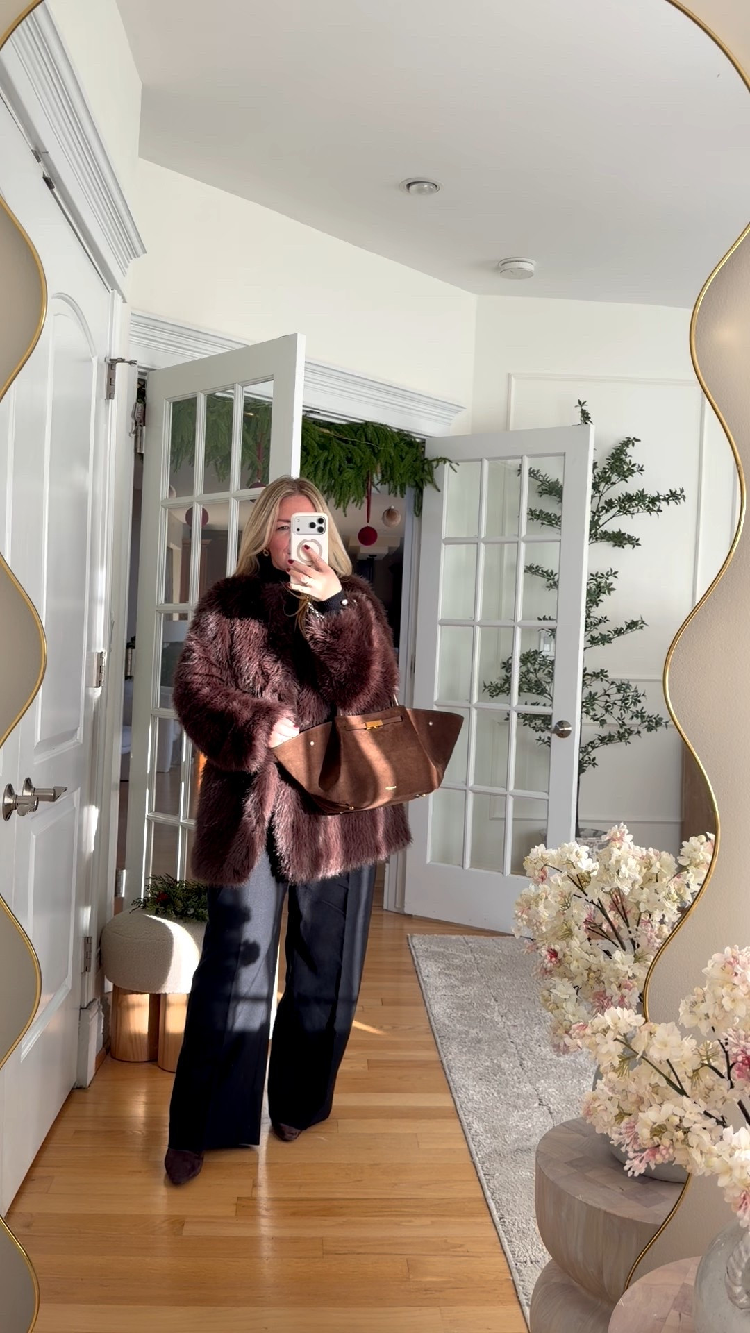 Heading out to lunch at RH & shopping with my mom! Love a faux fur coat in winter! 

#winteroutfit #holidayoutfit #fauxfurcoat #boots #datenight #bag #giftsforher 

#LTKootd #LTKGiftGuide #LTKgrwm