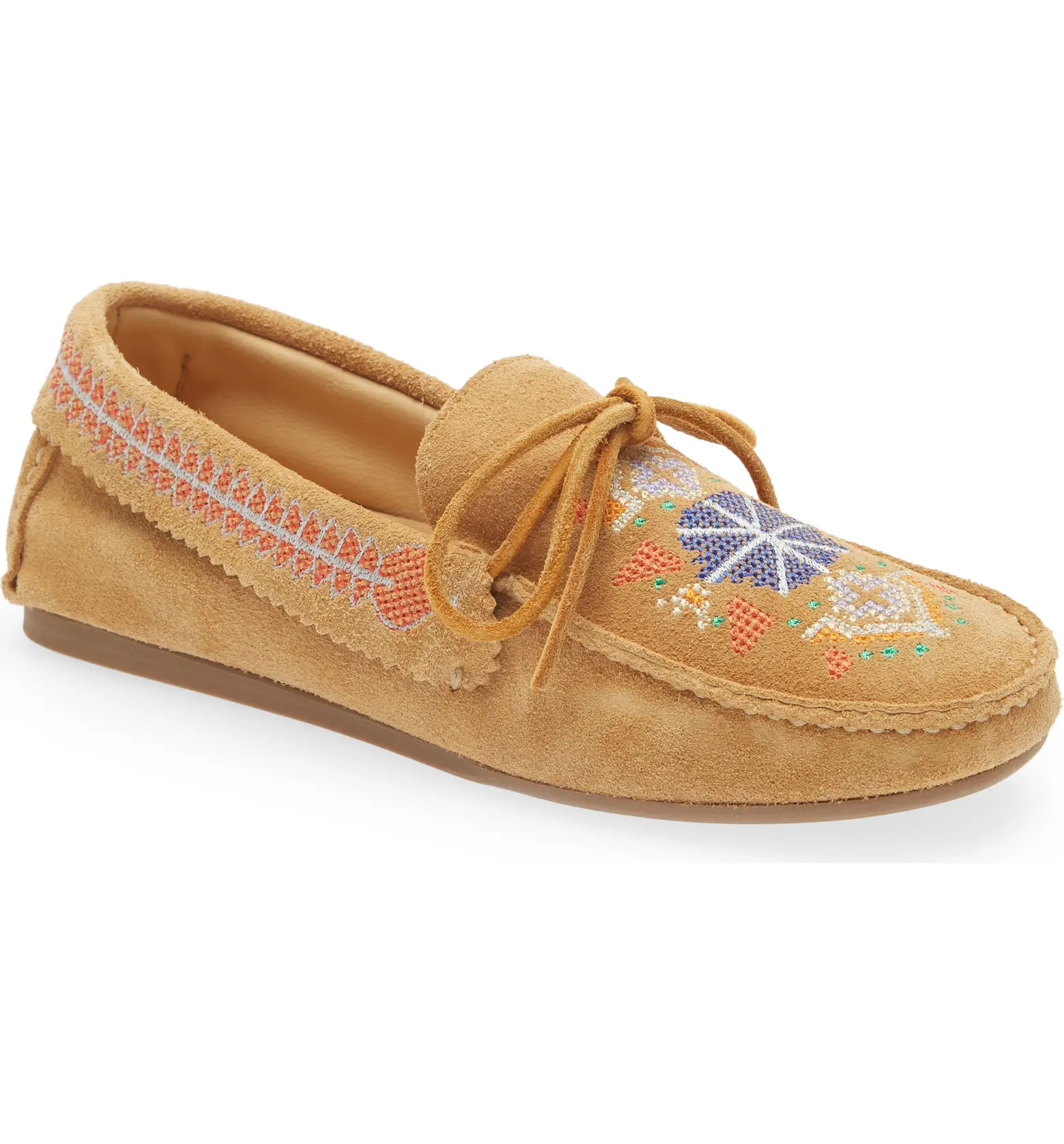 Isabel Marant Freen Embroidered Suede Loafer | Nordstrom | Nordstrom