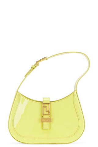 VERSACE Greca Goddess Hobo Bag in Yellow | FWRD 