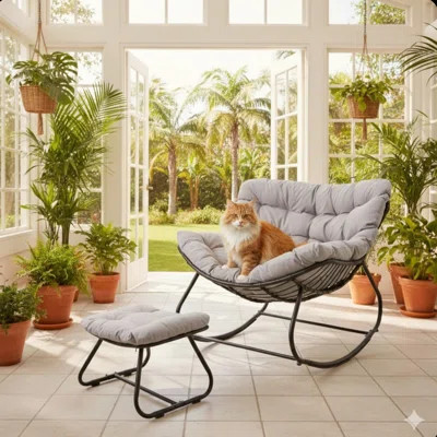 Egg Rocking Chair With Ottoman (Only Including Patio Dining Chair) | Wayfair North America