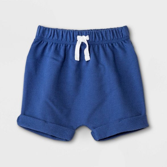 Baby Boys' Knit Pull-On Shorts - Cat & Jack™ Dusty Blue | Target