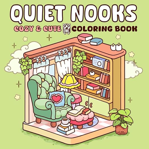Quiet Nooks: A Coloring Book for Adults and Teens Featuring Peaceful Nooks and Inviting Corners f... | Amazon (US)
