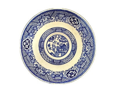 4 Vintage Blue Willow Ware 6" Saucers | eBay US