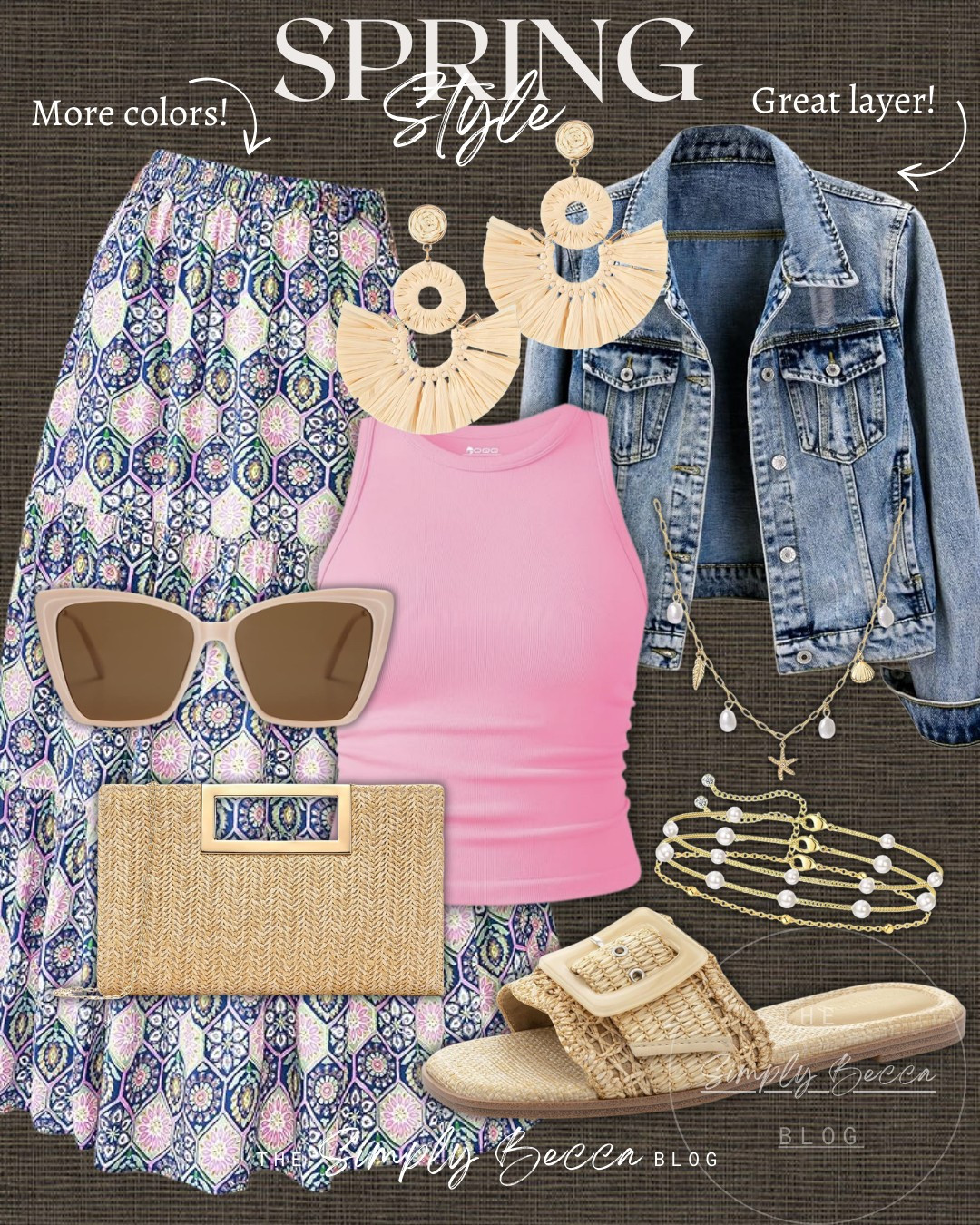 This makes me excited for all things spring! 🌸 Lots of cute prints in this skirt!

@amazon #amazon #ltkwomens #ltkspring #springstyle #retrosunglasses #strawclutch  

 #LTKootd #LTKmomlife #LTKOver40