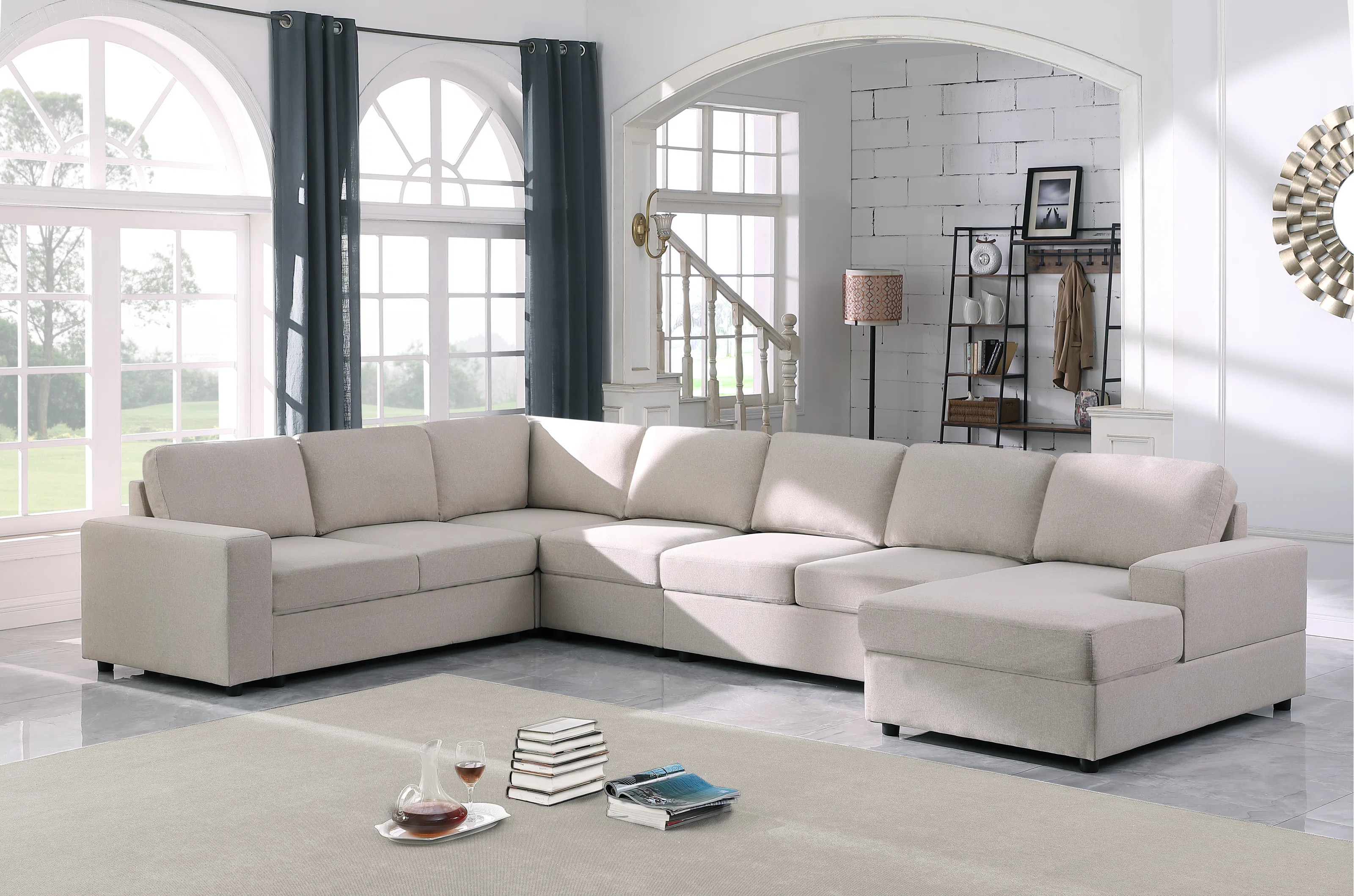 Leanna 146.5" Wide Reversible Modular Sectional | Wayfair North America