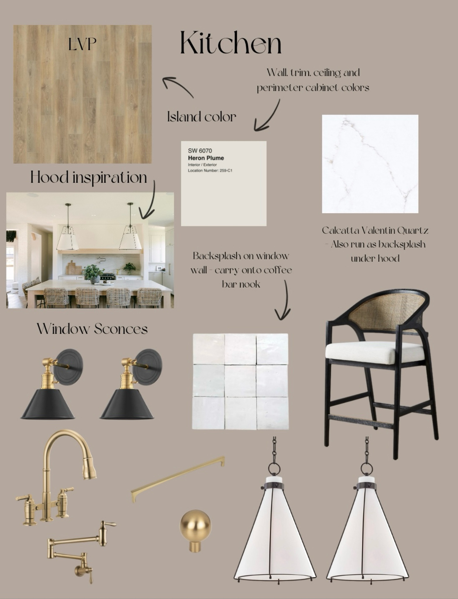 Kitchen Mood board for my Transitional Farmhouse. Linking up some of the options we are looking at here 👇🏻👇🏻

#LTKhome