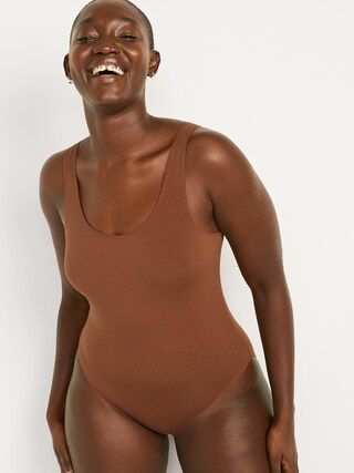Sleeveless Supima&#x26;#174 Cotton-Blend Bodysuit for Women | Old Navy (US)