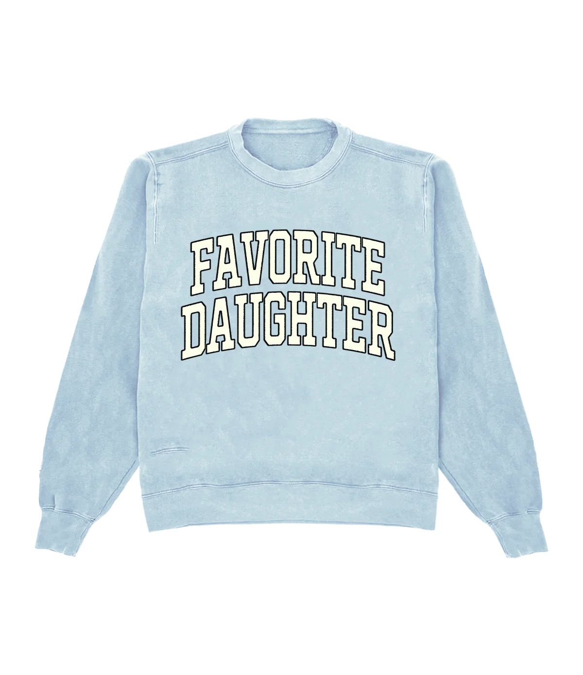 Favorite Daughter Light Blue Crewneck | Shop Kristin Jones
