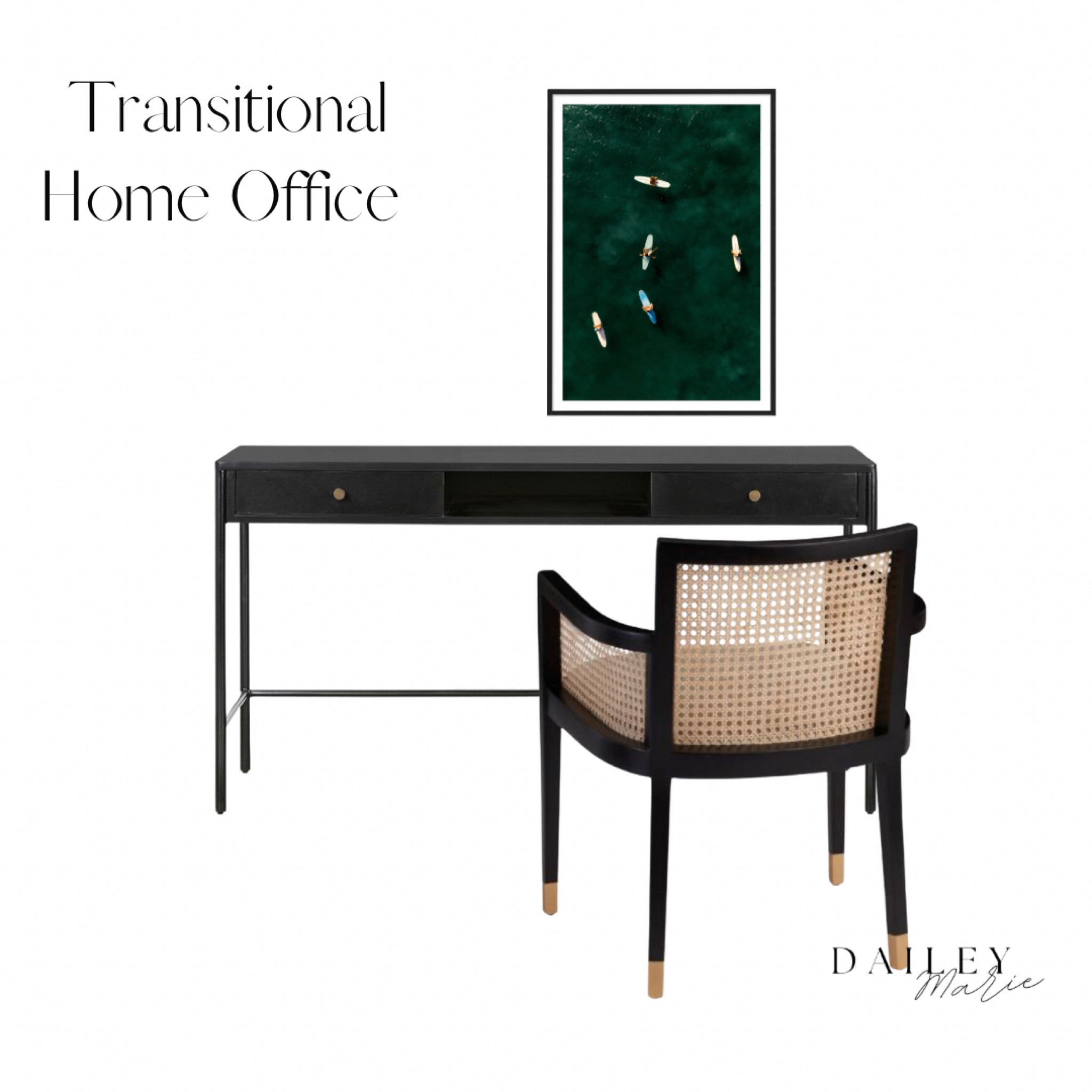 Transitional Home Office Design 

#LTKhome
