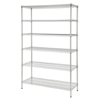 Click for more info about HDX Chrome 6-Tier Heavy Duty Metal Wire Shelving Unit (48 in. W x 72 in. H x 18 in. D)-HD18481302...