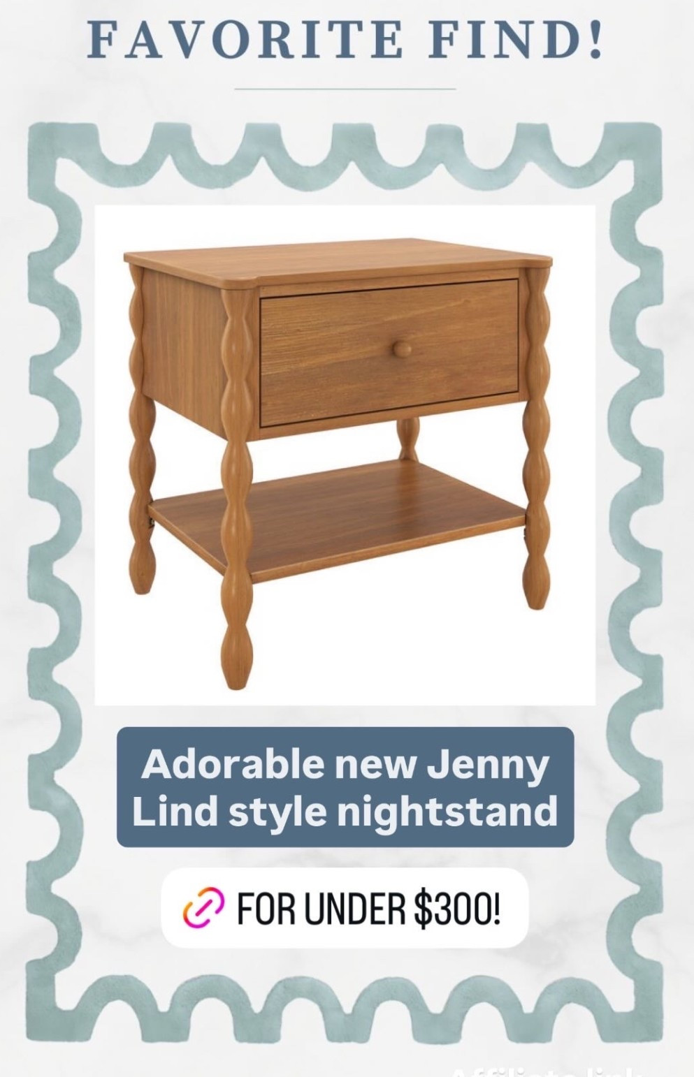 This new Jenny Lynne style nightstand is so cute! It comes in several styles, including a drawer on the bottom and a smaller version. Four finishes as well! It’s well priced at under $300. Don’t miss this one! ￼

#LTKHome